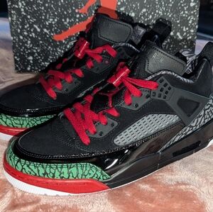 Air Jordan Spizike Low Black Red Green Men's Gucci Sneakers Size 7.5 New